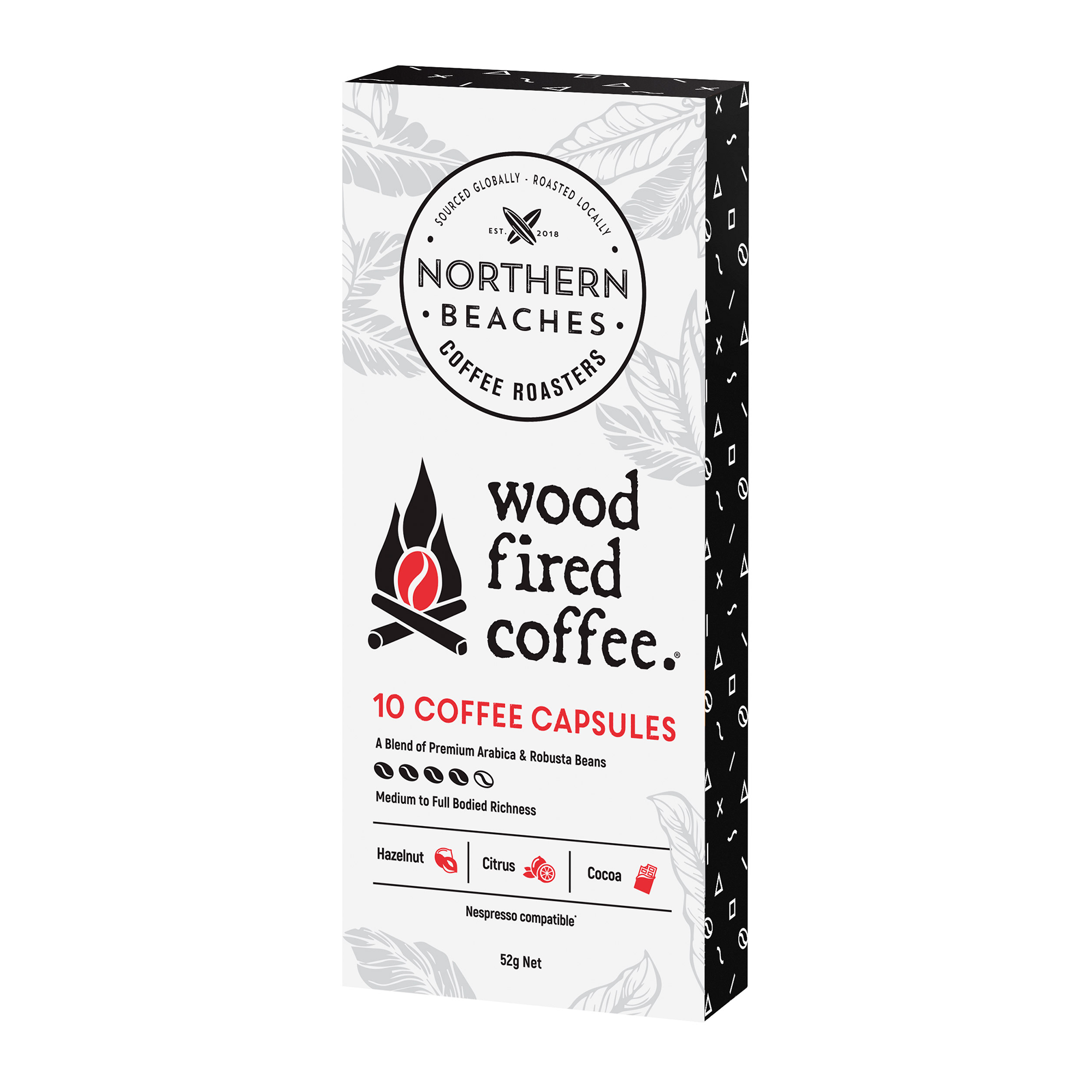 Wood Fired Coffee Capsules (Nespresso Compatible) - 10 Capsule Carton